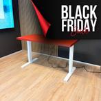 Actiforce Zit-sta bureau 138x67cm - Rood - Back to school!!, Huis en Inrichting, Bureaus, Ophalen of Verzenden, In hoogte verstelbaar