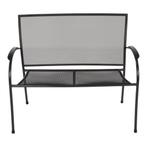 Tuinbank Nordic 105 cm - zwart, Huis en Inrichting, Stoelen, Ophalen of Verzenden, Nieuw, Zwart