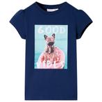 vidaXL Kindershirt 104 marineblauw, Kinderen en Baby's, Verzenden, Nieuw