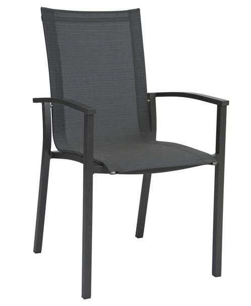 Stern Evoee Stapelstoel Aluminium - Grafiet/zilvergrijs, Huis en Inrichting, Stoelen, Ophalen of Verzenden