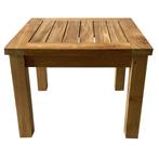 Mitzi bijzettafel 50x50xH40 cm teak, Tuin en Terras, Ophalen of Verzenden, Nieuw, Teakhout