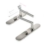 D4E DEURKRUK OP SCHILD 45X245 RVS WC63 L-19MM RECHTS, Doe-het-zelf en Verbouw, Verzenden, Nieuw