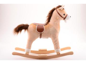 Hobbelpaard Hout Beige/Bruin voor Kinderen vanaf 2 Jaar - beschikbaar voor biedingen
