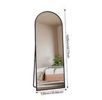 Boogvormige Volledige Lengte Spiegel 162×53 cm met Zwart Fra, Huis en Inrichting, Verzenden, Nieuw