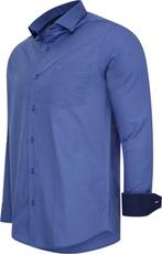 2dekans | Cappuccino Italia - L - Overhemd - Blauw, Kleding | Heren, Ophalen of Verzenden, Zo goed als nieuw, Blauw, Cappuccino