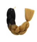 Jumbo Braids Hairextentions Color 60cm Zwart Bruin, Nieuw
