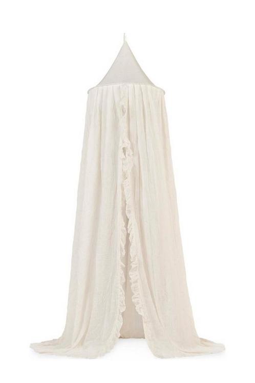 Klamboe  Jollein Vintage 245cm - Ivory Ruffle (Babykamer), Kinderen en Baby's, Overige Kinderen en Baby's, Nieuw, Verzenden