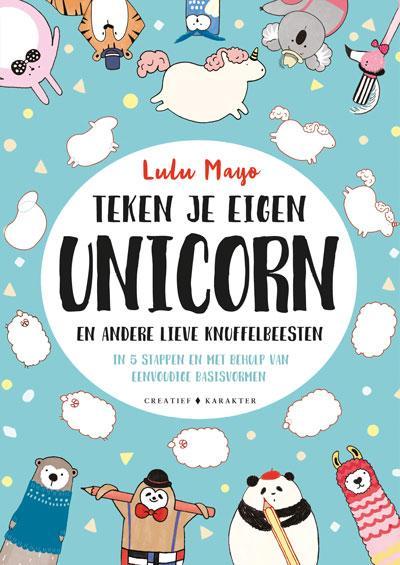 Teken je eigen unicorn 9789045219325 Lulu Mayo, Boeken, Overige Boeken, Zo goed als nieuw, Verzenden