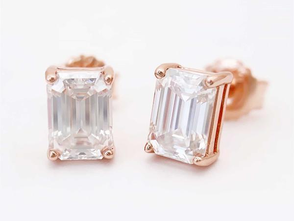 Veiling - Oorbellen rose emerald, Sieraden, Tassen en Uiterlijk, Oorbellen