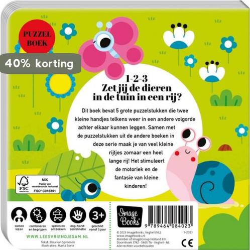 Puzzelboek vriendjes in een rij - In de tuin 9789464084023, Boeken, Overige Boeken, Gelezen, Verzenden
