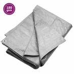 vidaXL Dekzeil 180 g/m² 4x6 m HDPE grijs, Verzenden, Nieuw