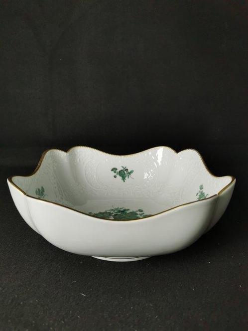 Meissen - motivo floreale patinato - Insaratiera - L24cm, Antiek en Kunst, Antiek | Meubels | Tafels