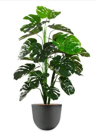Monstera kunstplant, H130cm, Huis en Inrichting, Kamerplanten, Overige soorten, 100 tot 150 cm, Ophalen of Verzenden