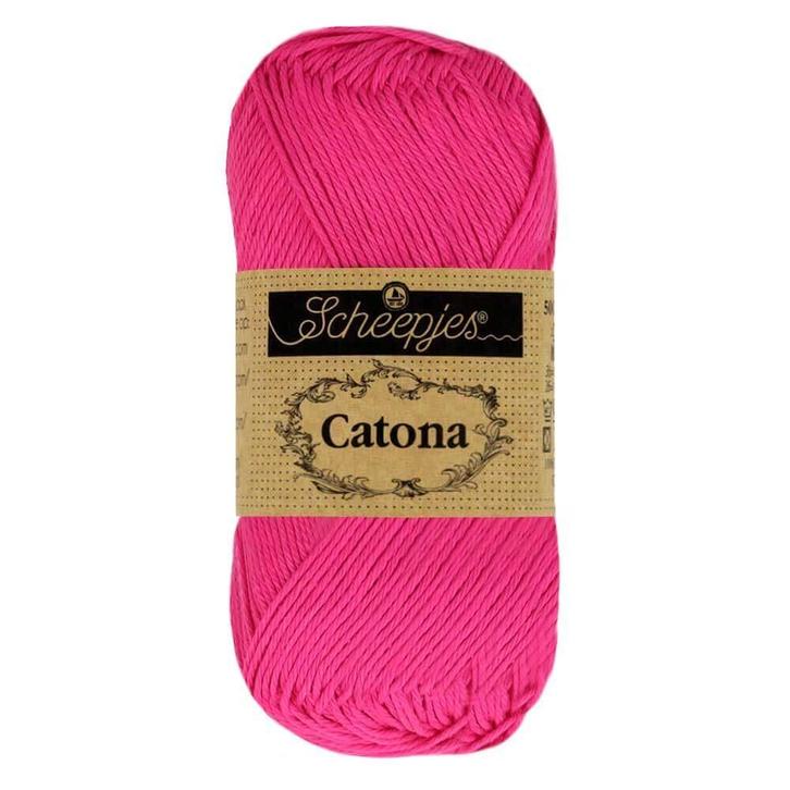 Scheepjes Catona 50g - 604 Neon Pink, Hobby en Vrije tijd, Breien en Haken, Breien of Haken, Nieuw, Wol of Garen, Ophalen of Verzenden