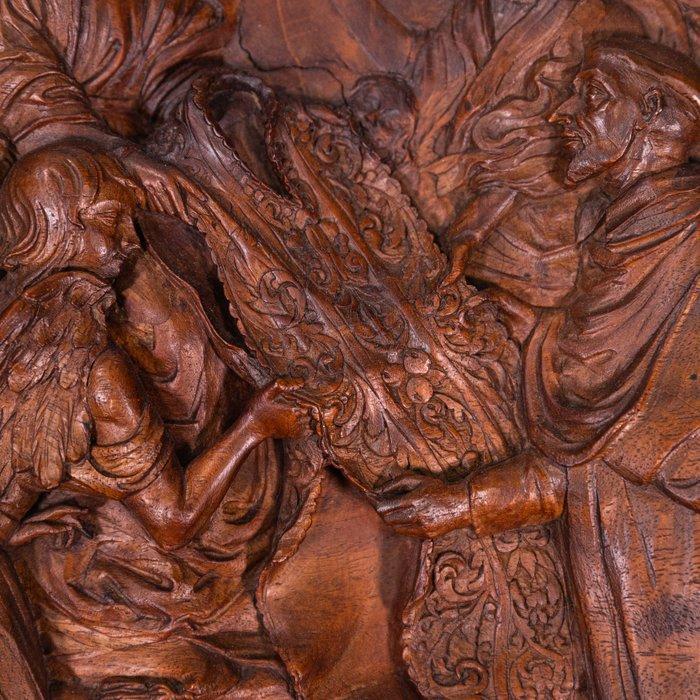 Houtsnijwerk, 19e-eeuw - Mahonie - 1850-1900, Antiek en Kunst, Kunst | Niet-Westerse kunst