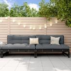 vidaXL Tuinmiddenbanken 2 st 120x80 cm massief grenenhout, Tuin en Terras, Verzenden, Nieuw