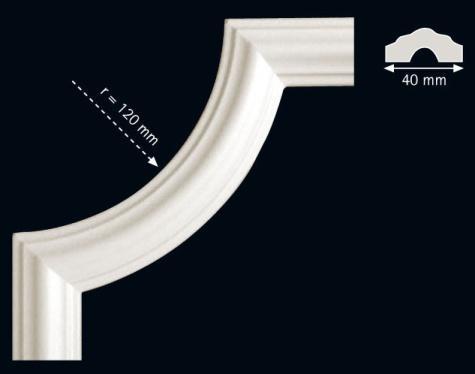 Hoekbocht BI40, Set (= 4 stuks), Doe-het-zelf en Verbouw, Plinten en Afwerking, Nieuw, Ophalen of Verzenden