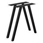 Stalen A tafelpoot set van 2 meubelpoot 70x12x72 cm zwart, Verzenden, Nieuw