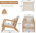 Fauteuil met armleuning - Relaxfauteuil - Relaxstoel - Massi, Verzenden, Zo goed als nieuw