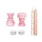 With love seasons giftbox duo candle pink flower kaarsen in, Ophalen of Verzenden, Nieuw