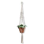 Plantenhanger Spiral Wit - Katoen - Macramé - Handgemaakt, Ophalen of Verzenden, Nieuw