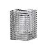 Square Ribbed Glas, Kleur clear, prijs per stuk