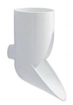 Nicoll PVC-Ti uitloop wit Ø80, Doe-het-zelf en Verbouw, Ophalen of Verzenden, Nieuw