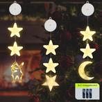 Kerstverlichting Raam Kerstman, Maan, Sterren - 73-82cm -, Diversen, Kerst, Verzenden, Nieuw