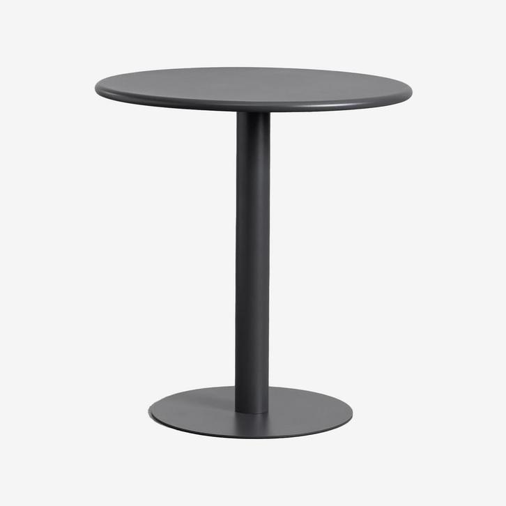 2dekans | SKLUM Ronde Tuintafel Ø70 cm Grijs – Grafiet van, Huis en Inrichting, Tafels | Eettafels, Zo goed als nieuw, Ophalen of Verzenden
