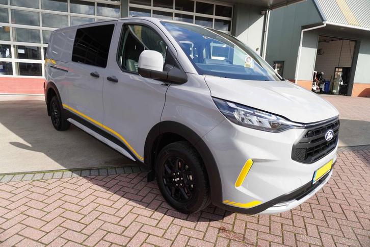 Ford Transit Custom 320L 2.0 TDCI 136PK L2H1 Trail DubbelCab, Auto's, Bestelauto's, Onderhoudsboekje, Lease, Handgeschakeld, Overige kleuren