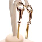 Bicolor gouden oorstekers; Cetas (witgoud, Turkse sieraden), Sieraden, Tassen en Uiterlijk, Ophalen of Verzenden, Gebruikt, Overige kleuren