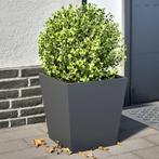 vidaXL Plantenbakken 2 st 40x40x40 cm staal antracietkleurig, Tuin en Terras, Bloembakken en Plantenbakken, Verzenden, Nieuw, Metaal