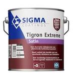 Sigma Tigron Extreme Satin - Ral 7021 zwartgrijs - 2,5 liter, Zwart, Nieuw, Ophalen of Verzenden, Verf
