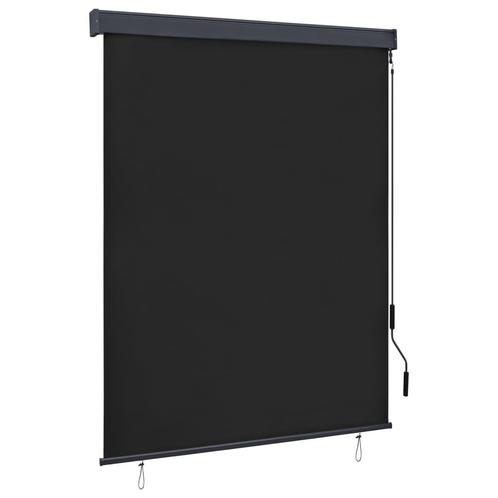 vidaXL Rolgordijn voor buiten 140x250 cm antraciet, Huis en Inrichting, Stoffering | Gordijnen en Lamellen, Nieuw, Verzenden