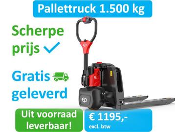 Palletwagen | 1500 kg | Elektrisch | Compact, wendbaar | EP