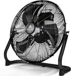 Vloerventilator - Industriele ventilator - 60 cm - Zwart - A, Witgoed en Apparatuur, Ventilatoren, Verzenden, Zo goed als nieuw