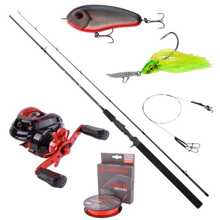 Cast Special Baitcaster Set 15-45g, Watersport en Boten, Hengelsport | Algemeen, Nieuw, Verzenden