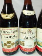 1973, 1974, 1987 & 1990 Marchesi di Barolo - Barolo - 4, Verzamelen, Wijnen, Nieuw