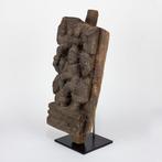 Oud houten paneel van een ceremoniële kar. - Hout - India -