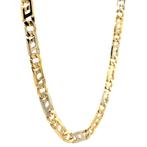 Gouden heren fantasie collier 62.5 cm 14 krt, Goud, Goud, Zo goed als nieuw, Verzenden