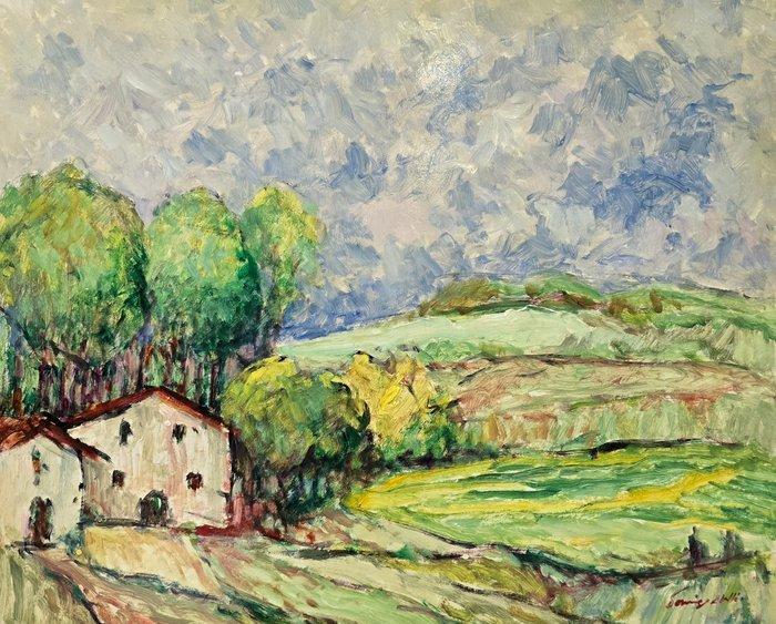 Lluís Domingo Abelló (1917) - El abrazo del campo, Antiek en Kunst, Kunst | Schilderijen | Klassiek