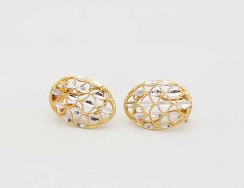 Oorbellen - 18 karaat Geel goud, Witgoud, Sieraden, Tassen en Uiterlijk, Oorbellen