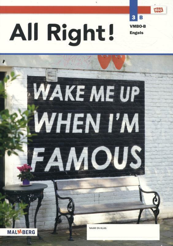 All Right vmbo b engels leerwerkboek B 9789402066166, Boeken, Schoolboeken, Zo goed als nieuw, Verzenden