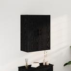 vidaXL Kast wandgemonteerd 69,5x34x90 cm bewerkt hout zwart, Huis en Inrichting, Verzenden, Nieuw, 50 tot 100 cm, Minder dan 100 cm