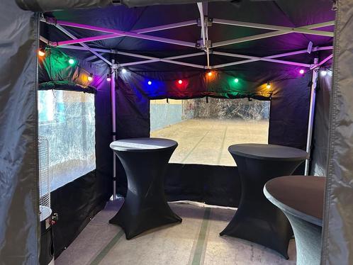 Tent te huur 3x3 partytent huren +/- 15 personen(rokerstent), Hobby en Vrije tijd, Feestartikelen | Verhuur, Overige, Zo goed als nieuw