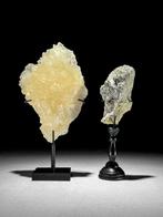 GEEN RESERVEPRIJS - Prachtig paar kubuscalciet en pyriet