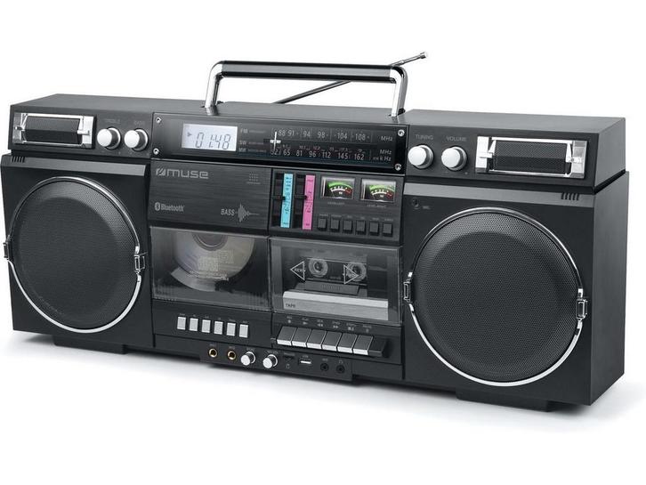 Muse M-380GB - Ghettoblaster - FM CD cassette USB SD, Huis en Inrichting, Woonaccessoires | Overige, Zo goed als nieuw, Verzenden