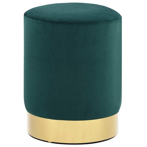 vidaXL Kruk fluweel donkergroen en goudkleurig, Huis en Inrichting, Stoelen, Nieuw, Verzenden