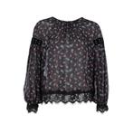 Pinko • zwarte blouse Maniglia • 36 (IT42), Nieuw, Pinko, Maat 36 (S), Zwart