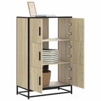 vidaXL buffetkast 68x35x106,5 cm bewerkt hout en metaal, Huis en Inrichting, Kasten | Buffetkasten, Verzenden, Nieuw, Overige houtsoorten